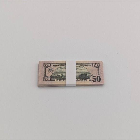 Zuru Mini Brands $50 Fifty Dollar Bills Stack Toy Money - Picture 3 of 3